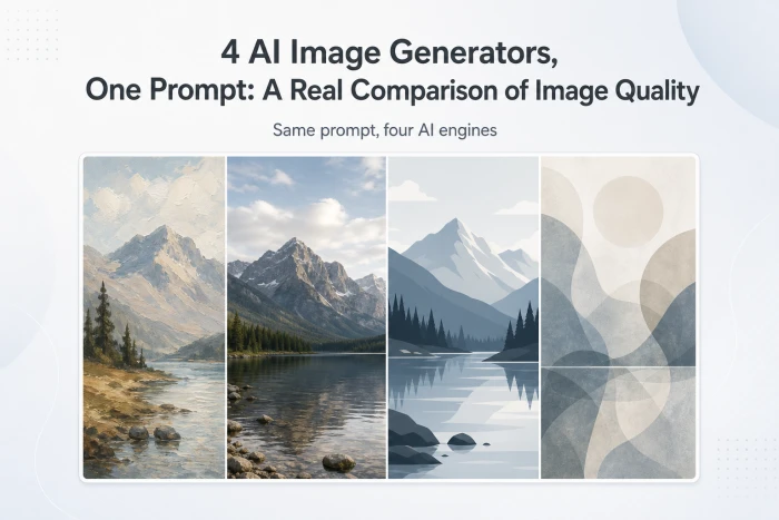 Real Time AI Image Test: 4 Generators, One Prompt, Very Different Results