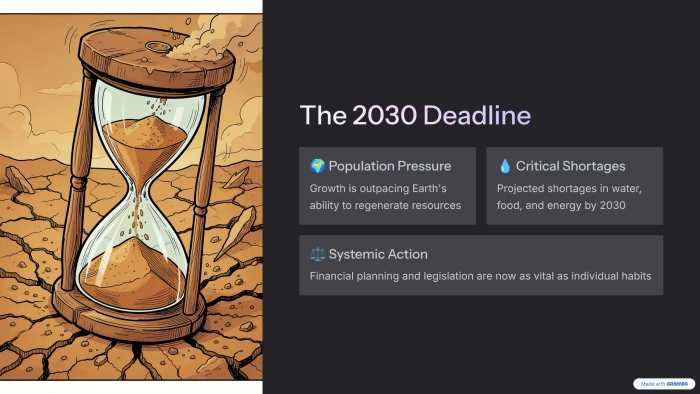 Gamma generated slide 5 the 2030 deadline exposing time bound urgency of climate action goals