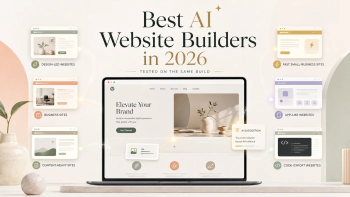 6 Best AI Website Builders in 2026 (Tested on the Same Build)