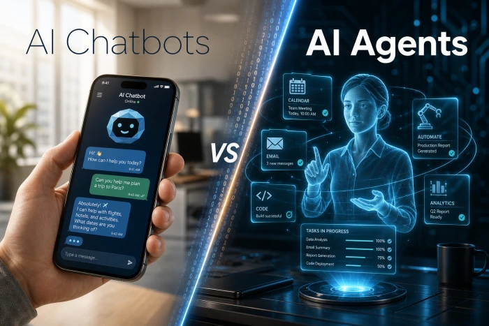 AI Chatbots vs AI Agents: What's the Difference in 2026?