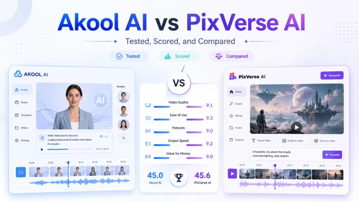 Akool AI vs PixVerse AI: Tested, Scored, and Compared