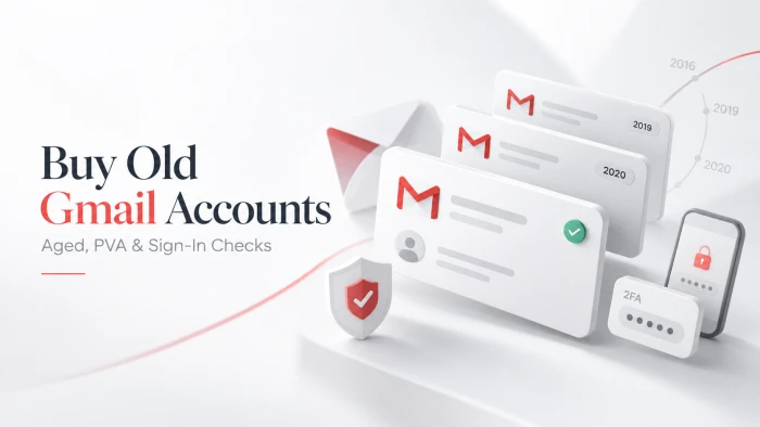 Buy Old Gmail Accounts: Seven Sellers Compared, What "Aged", "PVA" and "Recovery Included" Mean, and What Google Checks at Sign-In