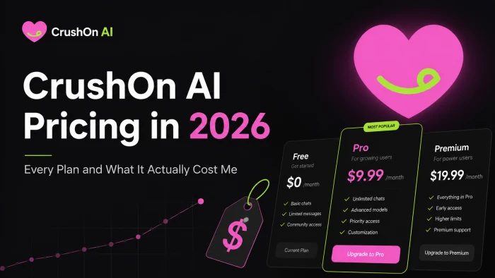 CrushOn AI Pricing in 2026: Every Plan and What It Actually Cost Me