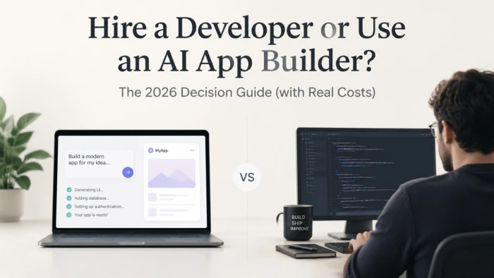 Hire a Developer or Use an AI App Builder? The 2026 Decision Guide (with Real Costs)