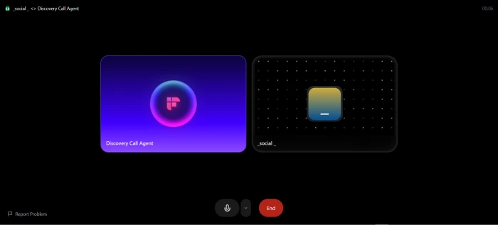 Fireflies AI custom call agent actively joining and participating in a live meeting