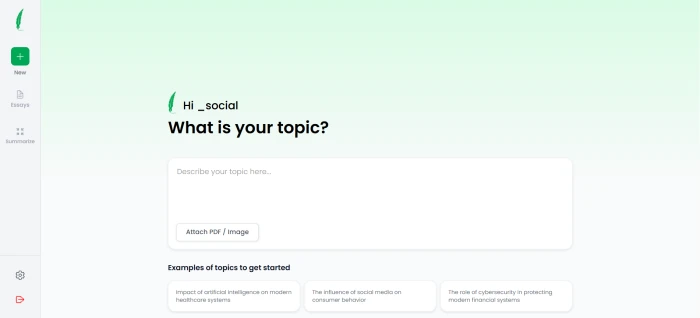 Writeless AI post-login dashboard interface with essay generation entry tool suite access citation tools and academic writing workflow navigation