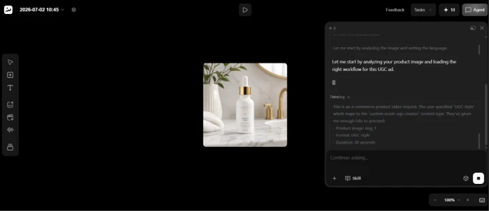 TopView.ai template loaded and prepared for generation workflow with parameters populated for user preview and customization before commitment
