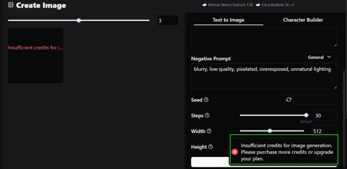 HammerAI cloud image models reporting insufficient credits after logging in
