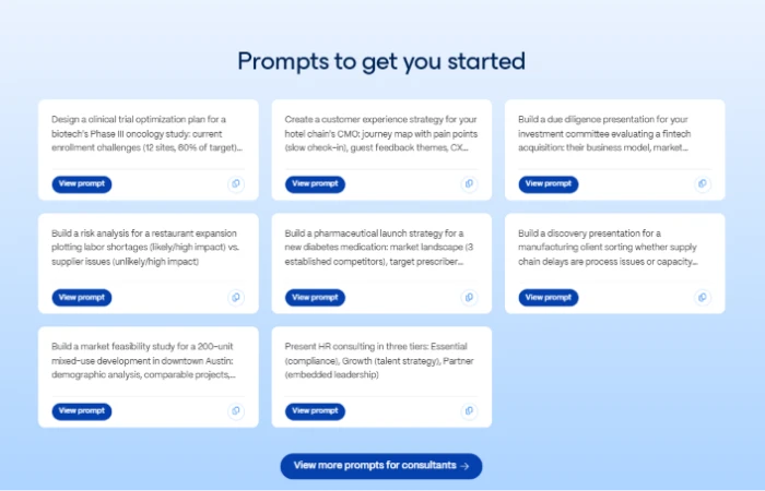 Gamma.app landing page tailored for freelancers and consultants exposing AI powered content creation platform for professional presentations proposals documents websites and social media content