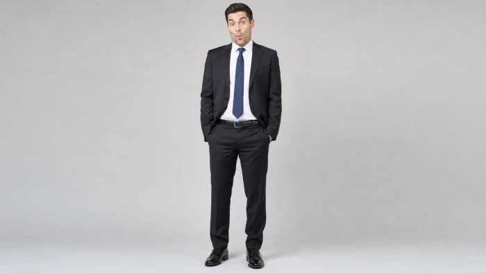 Source portrait image uploaded to AIEase cloth changer for outfit transformation test showing original clothing and pose